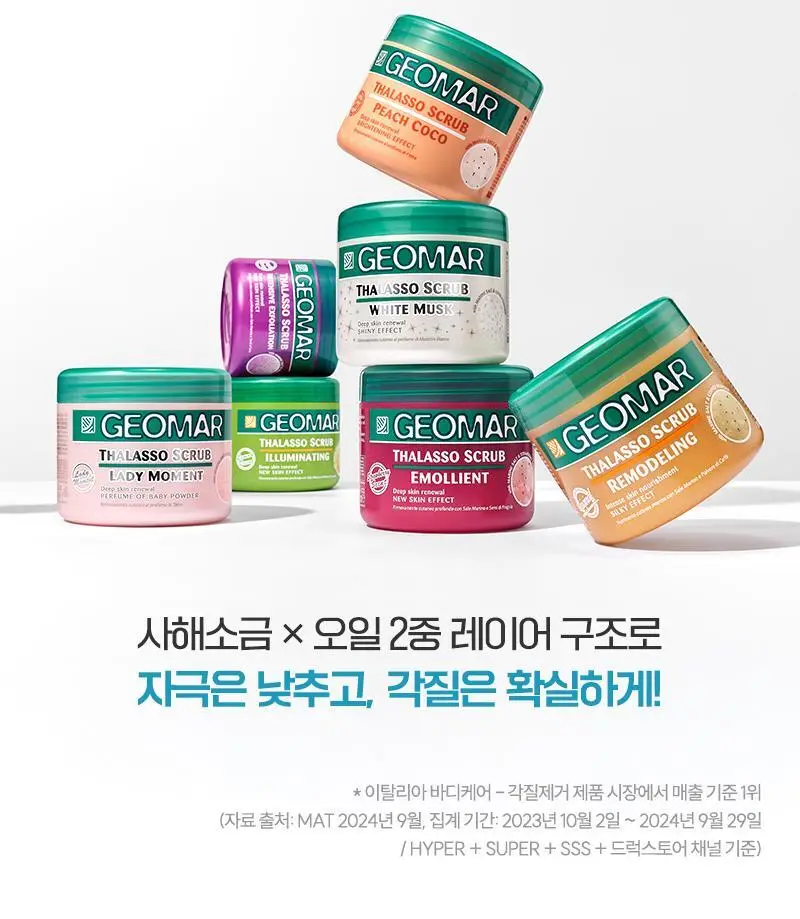 [서애쿠PICK/이탈리아1등] 지오마 사해소금 바디스크럽 600g 6종 상세페이지 6